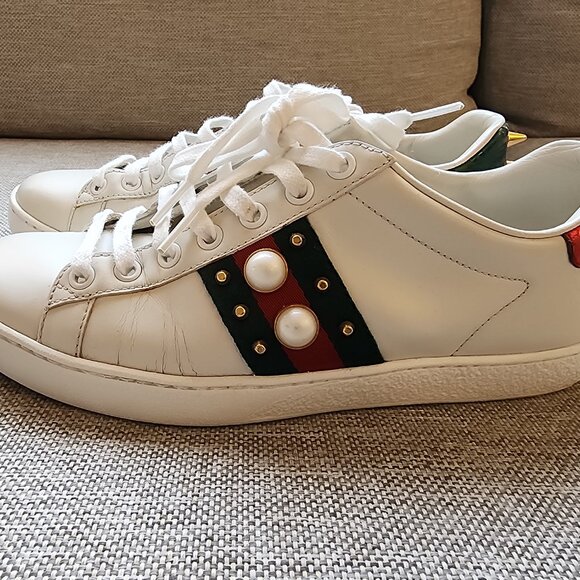 Gucci Womens Ace Spike Shoe - Picture 4 of 5